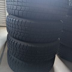 【バリ溝】ダンロップ WINTER MAXX 02 185/65R15 社外アルミ 4本セット ノート・デミオ等に 2021年製の画像