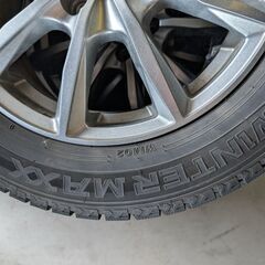 【バリ溝】ダンロップ WINTER MAXX 02 185/65R15 社外アルミ 4本セット ノート・デミオ等に 2021年製の画像