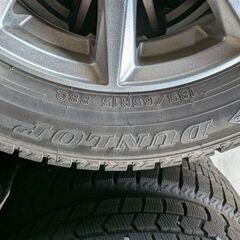 【バリ溝】ダンロップ WINTER MAXX 02 185/65R15 社外アルミ 4本セット ノート・デミオ等に 2021年製の画像