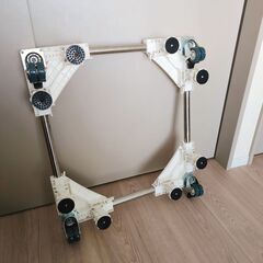洗濯機置台 キャスター付き 嵩上げ サイズ調整可能 冷蔵庫にもの画像