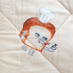 【お譲り先決まりました】パンどろぼう 敷きパッド シングルサイズの画像