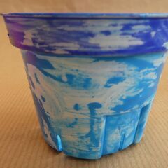 色付け鉢　プラスチック　植木鉢　2号　2.5号　3号　ピンク　水色　黄　青　7個の画像