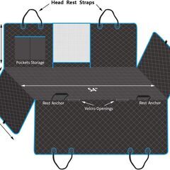 ペット用ドライブシート 後部座席用 Moppsonの画像