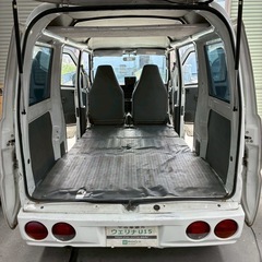 総額17.0万円★車内広々フラット軽箱バン★ナビTV★Tベル交換歴あり★4WD★オートマ★平成19年式 三菱ミニキャブバン4WD(U62V)13.8万キロ 車検令和9年12月ホワイトの画像