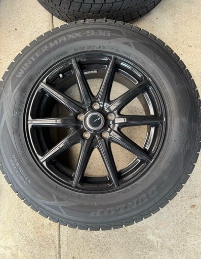 DUNLOP 235/65R17 スタッドレス タイヤホイールセット 4本
