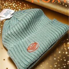 ★ROXY・ ミントグリーン・ ニット帽.・最終値下げ価格・新品★の画像