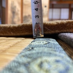 絨毯 アンティーク 花柄 ベージュの画像