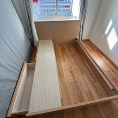 値下　ダブルベット　マットレス込みの画像