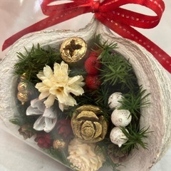 ハンドメイド　ブッダナッツクリスマスオブジェ　一点物の画像