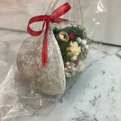 ハンドメイド　ブッダナッツクリスマスオブジェ　一点物の画像