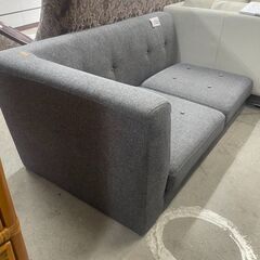 リサイクルショップどりーむ天保山店　No5063 2人掛けソファ　コーナーソファ　グレー　ローソファの画像