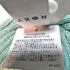 ★ROXY・ ミントグリーン・ ニット帽.・最終値下げ価格・新品★の画像