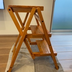 木製　脚立の画像