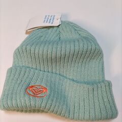 ★ROXY・ ミントグリーン・ ニット帽.・最終値下げ価格・新品★の画像