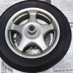 ★アルミホイール２本（ヤマハ純正、マジェスティー）★引き取り限定★の画像