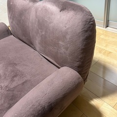 【美品】2人掛けソファ 肘掛付きの画像