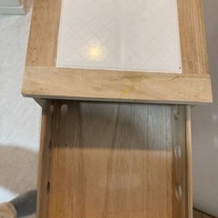 『ニトリ』木製キッチンワゴンの画像