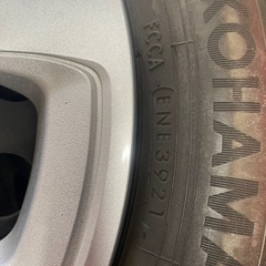 年式2021YOKOHAMA 185/60R15スタッドレスタイヤホイール4本セットの画像