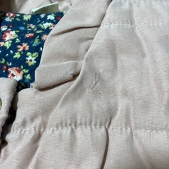 ピンク ノースリーブ中綿ベスト 90-100の画像