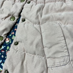 ピンク ノースリーブ中綿ベスト 90-100の画像