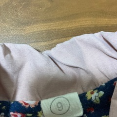 ピンク ノースリーブ中綿ベスト 90-100の画像