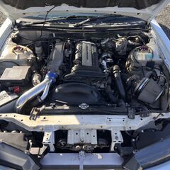 ローンは毎月27,500円～　日産　シルビア　Ｋ’ｓ　ＧＲｅｄｄｙ前置インタークーラ・ブーストコントローラ☆ＨＫＳブローオフバルブ　ＡＰＥＸｉブーストメータ☆Ｄ－ＭＡＸ車高調　ＢＮスポーツエアロ　☆社外マフラー・エキマニ・ハンドル・燃料ポンプ・エアクリの画像