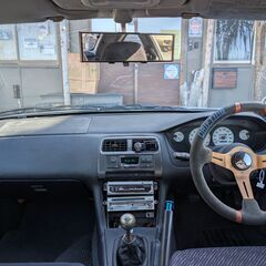 ローンは毎月27,500円～　日産　シルビア　Ｋ’ｓ　ＧＲｅｄｄｙ前置インタークーラ・ブーストコントローラ☆ＨＫＳブローオフバルブ　ＡＰＥＸｉブーストメータ☆Ｄ－ＭＡＸ車高調　ＢＮスポーツエアロ　☆社外マフラー・エキマニ・ハンドル・燃料ポンプ・エアクリの画像