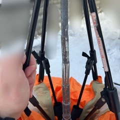 ワカサギ釣りワンタッチテント　キャプテンスタッグ　バッグなど付属品なしの画像