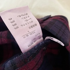 【断捨離】ボトムス　🟥レディースLサイズ赤のチェック柄　の画像