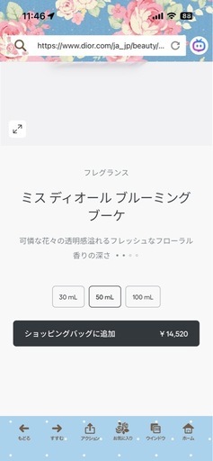 ChristianDior 【MissDior】香水 ブルーミング
ブーケ 未使用未開封
