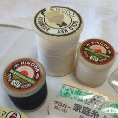 裁縫道具色々無料 ハサミ 糸切り鋏 縫い糸 ミシン 手芸 ミシン糸の画像