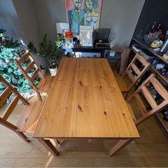 ダイニングテーブル＆イス4脚セット の画像