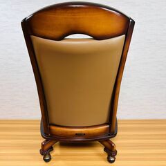 OTSUKA スーパープラム C-606A C-606C ダイニングチェア 回転キャスター式 肘アーム 2脚の画像