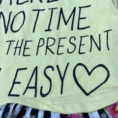 キッズ ワンピース 長袖 イエロー フラワー柄　100の画像