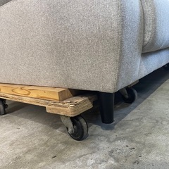 配達可【2人掛けソファ】【グレー】【管理番号11312】九の画像