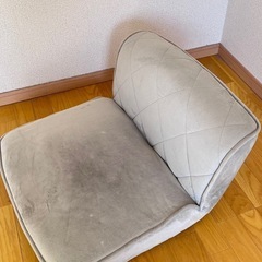 アイスブルー1人用ソファの画像