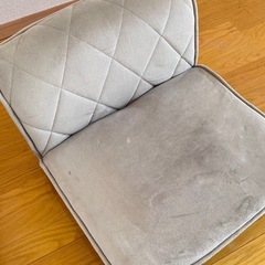 アイスブルー1人用ソファの画像