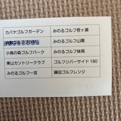 ゴルフ練習場券の画像