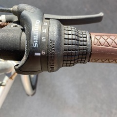 ギア付き折りたたみ自転車の画像