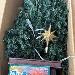 大きなクリスマスツリー１８０cm 電飾おまけ付きの画像