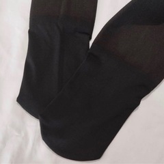 《新品》フェイクタイツ透け感 ストッキング 《ブラックベージュ》の画像