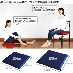 低反発クッション 5cm厚 40cmの画像