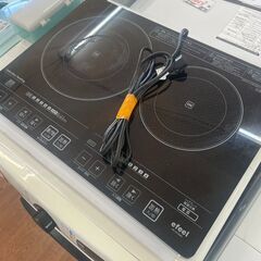 リサイクルショップどりーむ天保山店　No5186 　二口IHコンロ　アイリスオーヤマ　2013年製　動作確認OK🎵　　お手頃価格🎵の画像