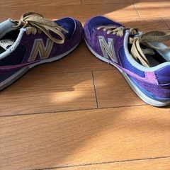 デニム＆ダンガリー× ニューバランス のコラボ スニーカー996    19.5㎝の画像