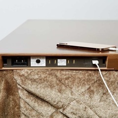 USB高脚こたつ2人掛用、丸椅子2つ こたつテーブル定価:27800円の画像