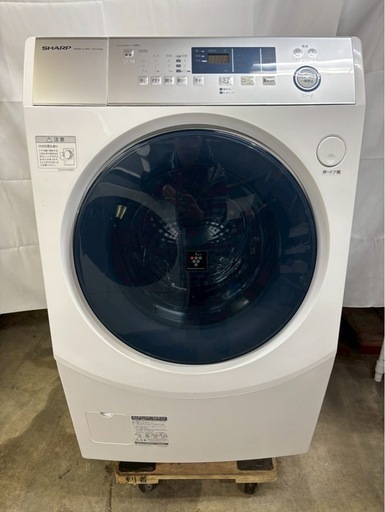 【成約済み】【6ヶ月保証】【分解洗浄】SHARP 洗濯機 ES-H10D-WL洗濯10kg乾燥6kg