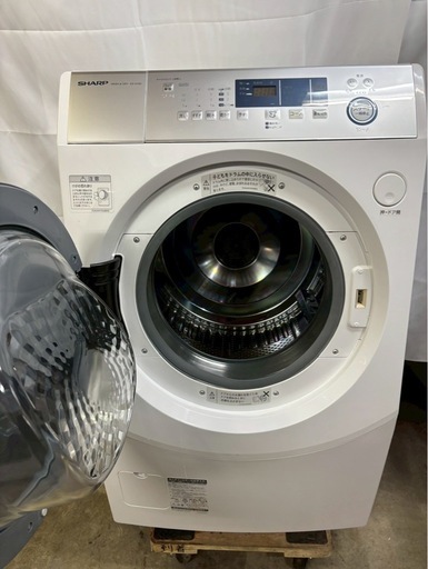 【成約済み】【6ヶ月保証】【分解洗浄】SHARP 洗濯機 ES-H10D-WL洗濯10kg乾燥6kg