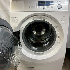 【年末セール】【6ヶ月保証】【分解洗浄】SHARP 洗濯機 ES-H10D-WL洗濯10kg乾燥6kgの画像