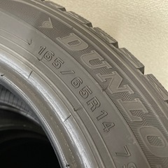 165/65R14 ダンロップWM01(19年製)4本セット 9分山の画像