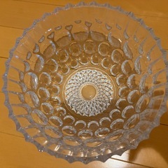 キレイ！大きなガラスボール　サラダボールの画像